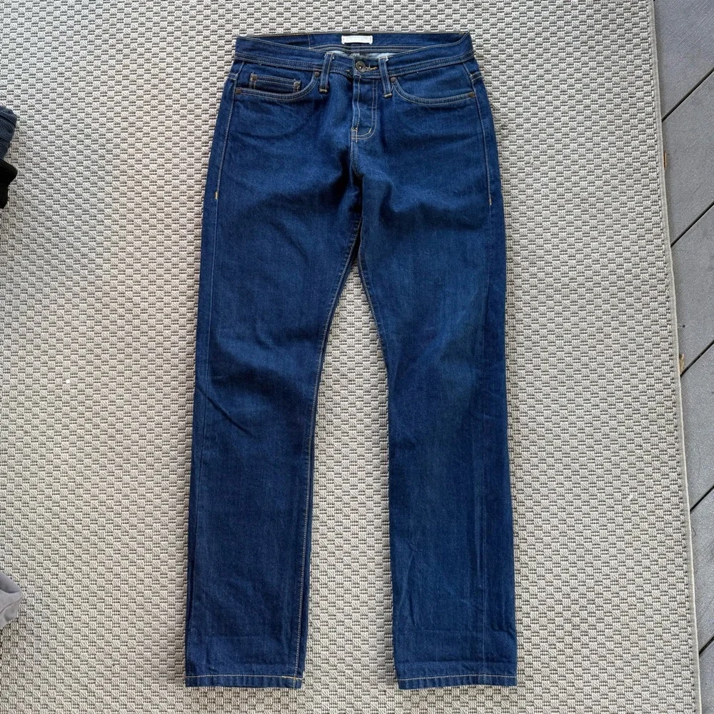 theunbrandedbrand Custom made 13oz true blue selvedge denim tapered denim jeans